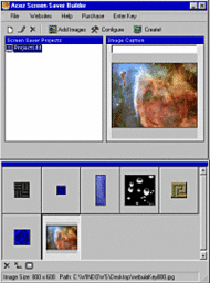 Acez Screen Saver Builder screenshot